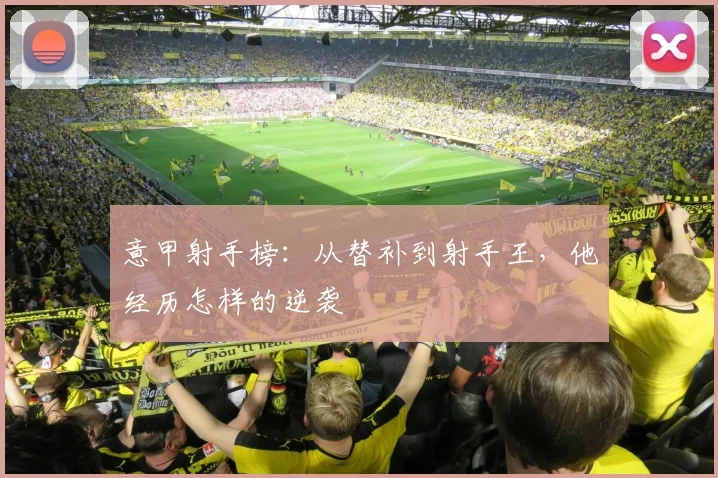意甲射手榜：从替补到射手王，他经历怎样的逆袭